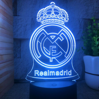 GlowKick™ 3D Football LED Night Light - Club Edition Lamp