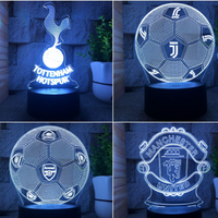GlowKick™ 3D Football LED Night Light - Club Edition Lamp