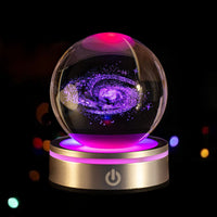 CrystalGlow™ 3D Engraved Crystal Ball - Color-Changing LED Night Light