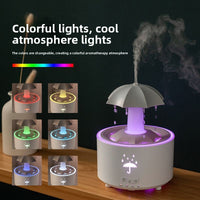 RainGlow? Colorful Raindrop Aromatherapy Diffuser - LED Mist Humidifier