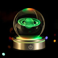 CrystalGlow™ 3D Engraved Crystal Ball - Color-Changing LED Night Light