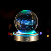 CrystalGlow™ 3D Engraved Crystal Ball - Color-Changing LED Night Light
