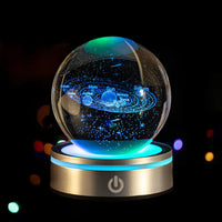 CrystalGlow™ 3D Engraved Crystal Ball - Color-Changing LED Night Light